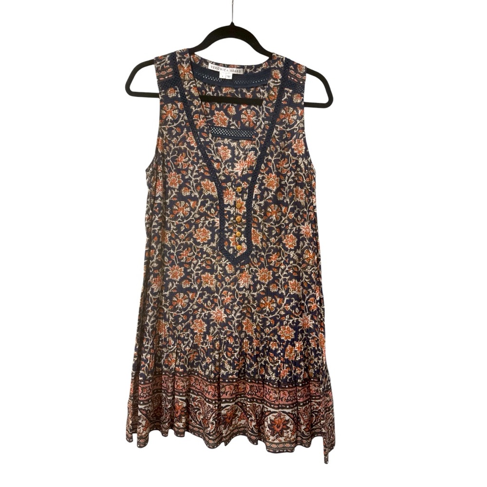 Veronica Beard Leanna Dress size small
 color: Moonlit Ocean multi